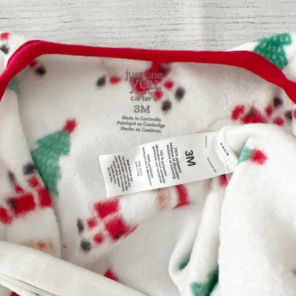 NWT Carter’s Fleece Santa ChristmasPajamas - Picture 2 of 3